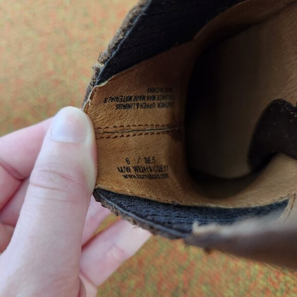 Born Leather Slip on Heeled Booties - Picture 6 of 11